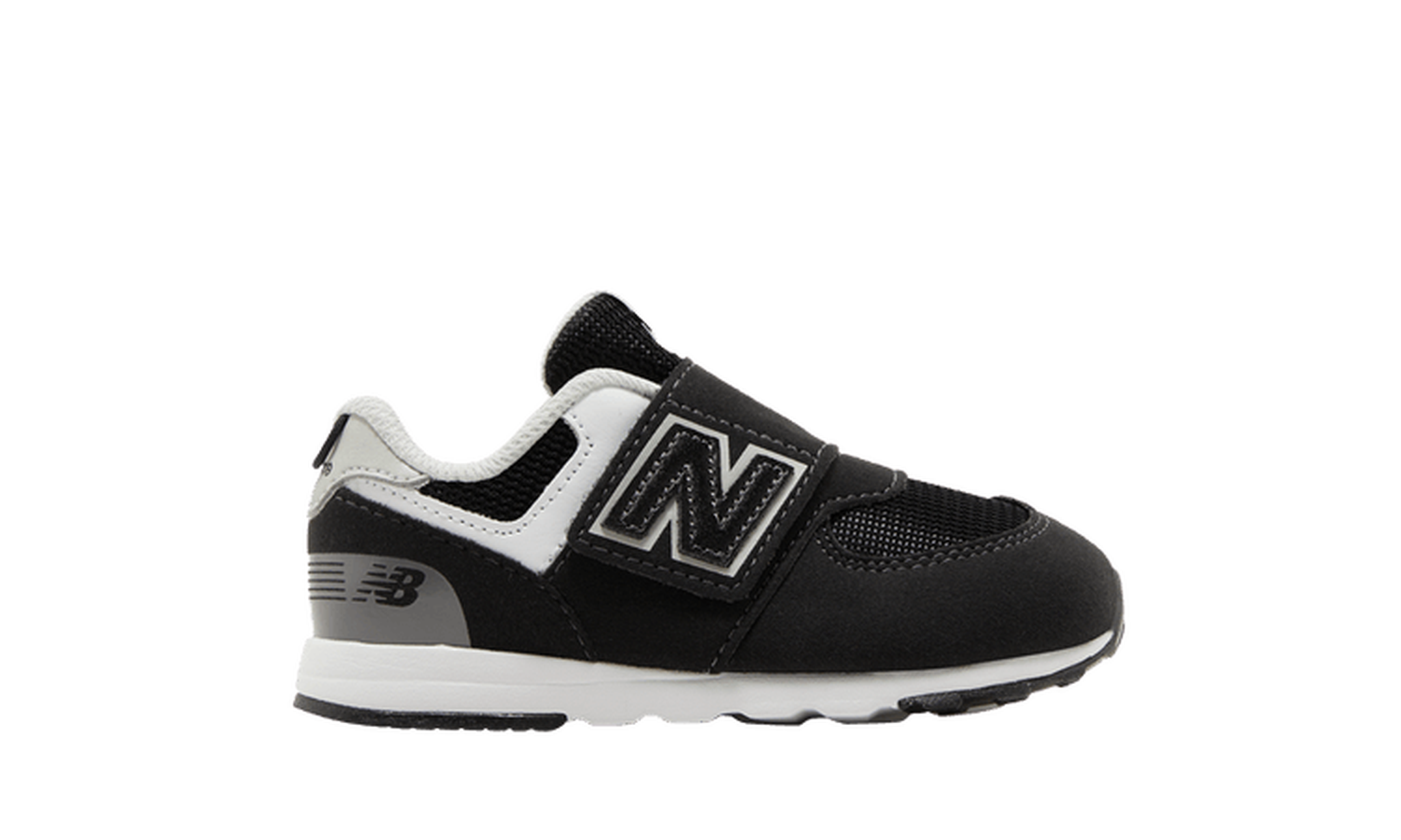 574 New-B Hook & Loop Toddler Wide 'Black White'