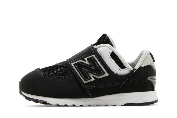 574 New-B Hook & Loop Toddler Wide 'Black White'