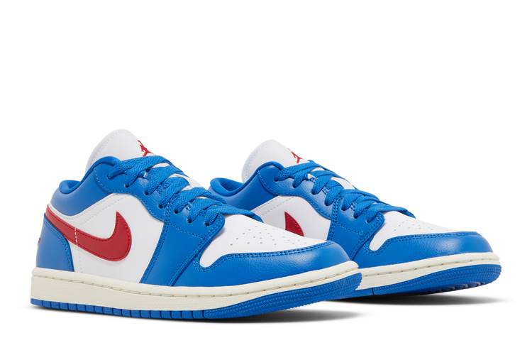 Wmns Air Jordan 1 Low 'Sport Blue Gym Red'