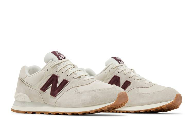 574 'Bone White Burgundy'