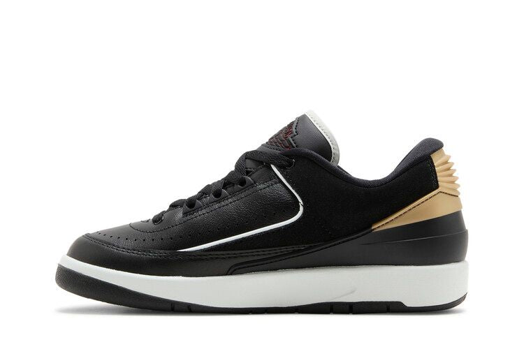 Wmns Air Jordan 2 Retro Low 'Black Metallic Gold'