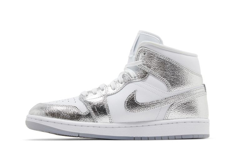 Wmns Air Jordan 1 Mid SE 'Metallic Silver'