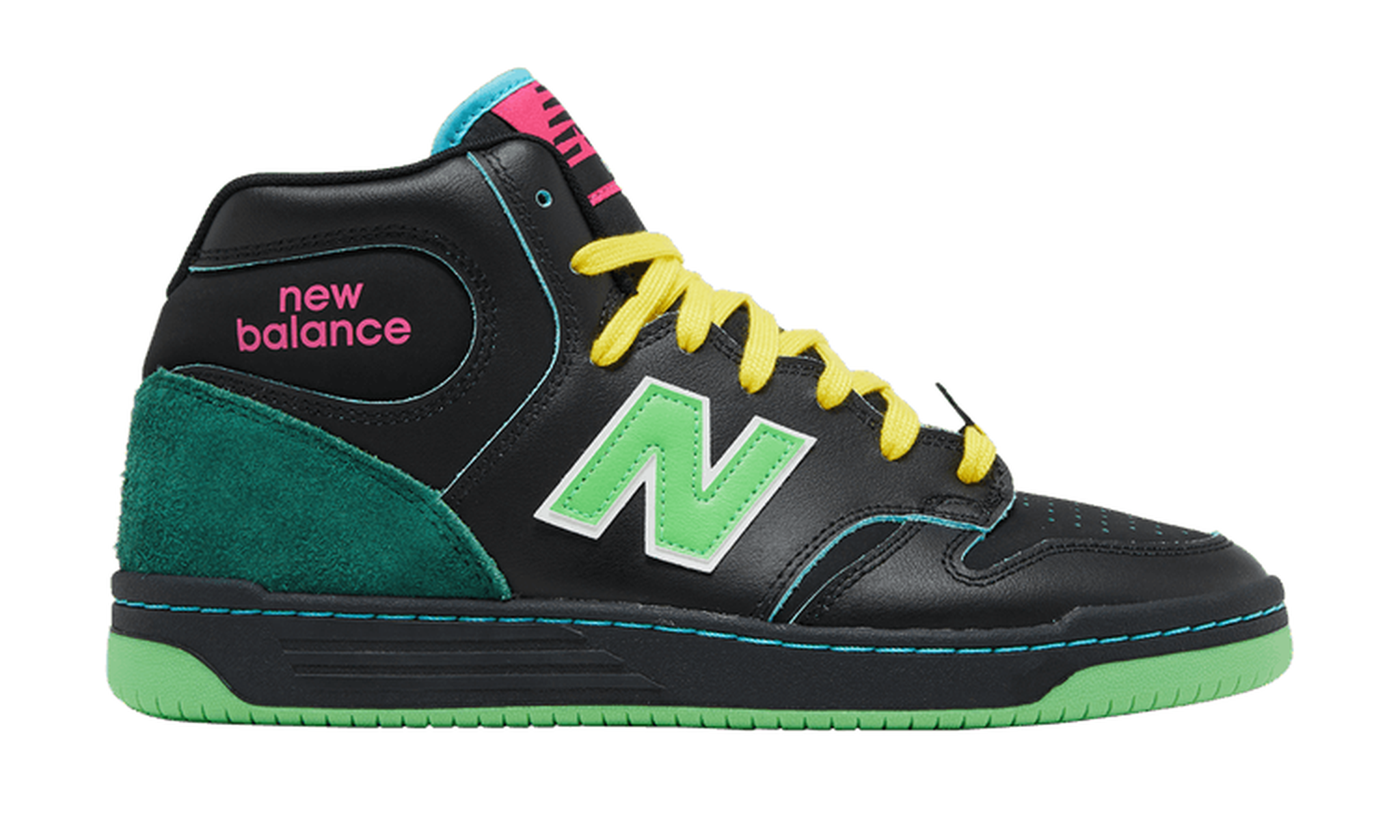 Natas Kuapas x Numeric 480 High 'Black Lime Green'