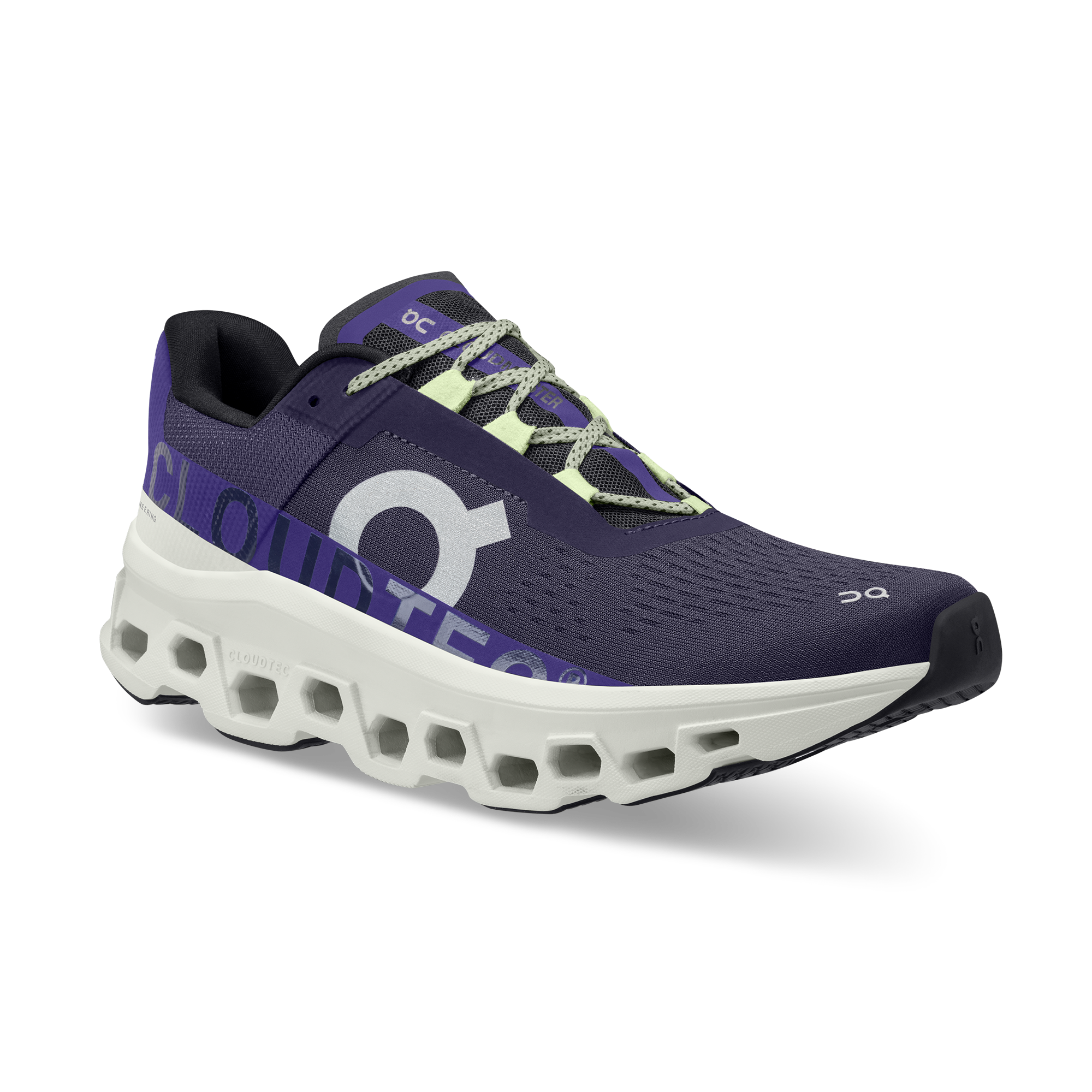 On Running Cloudmonster Acai Purple Yellow