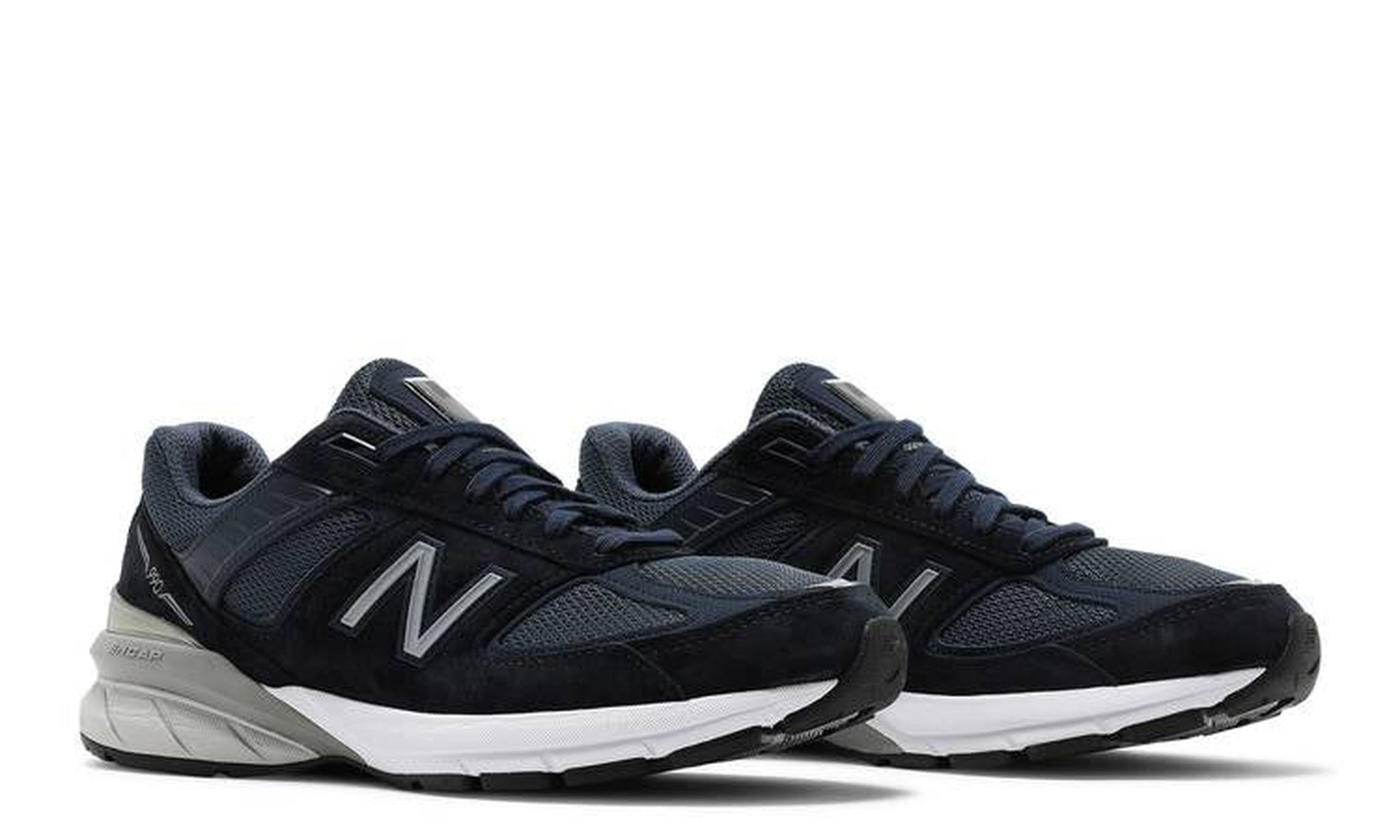 Wmns 990v5 Made in USA Wide 'Navy Silver'