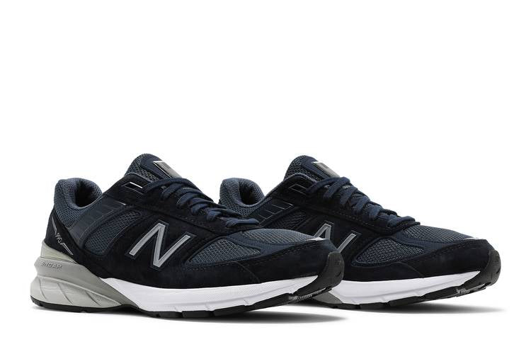 Wmns 990v5 Made in USA Wide 'Navy Silver'