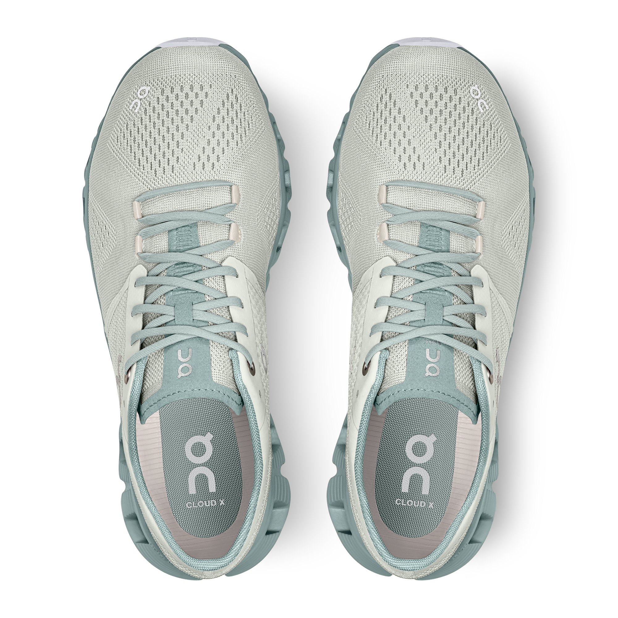 ON Wmns Cloud X Shift 'White Teal'