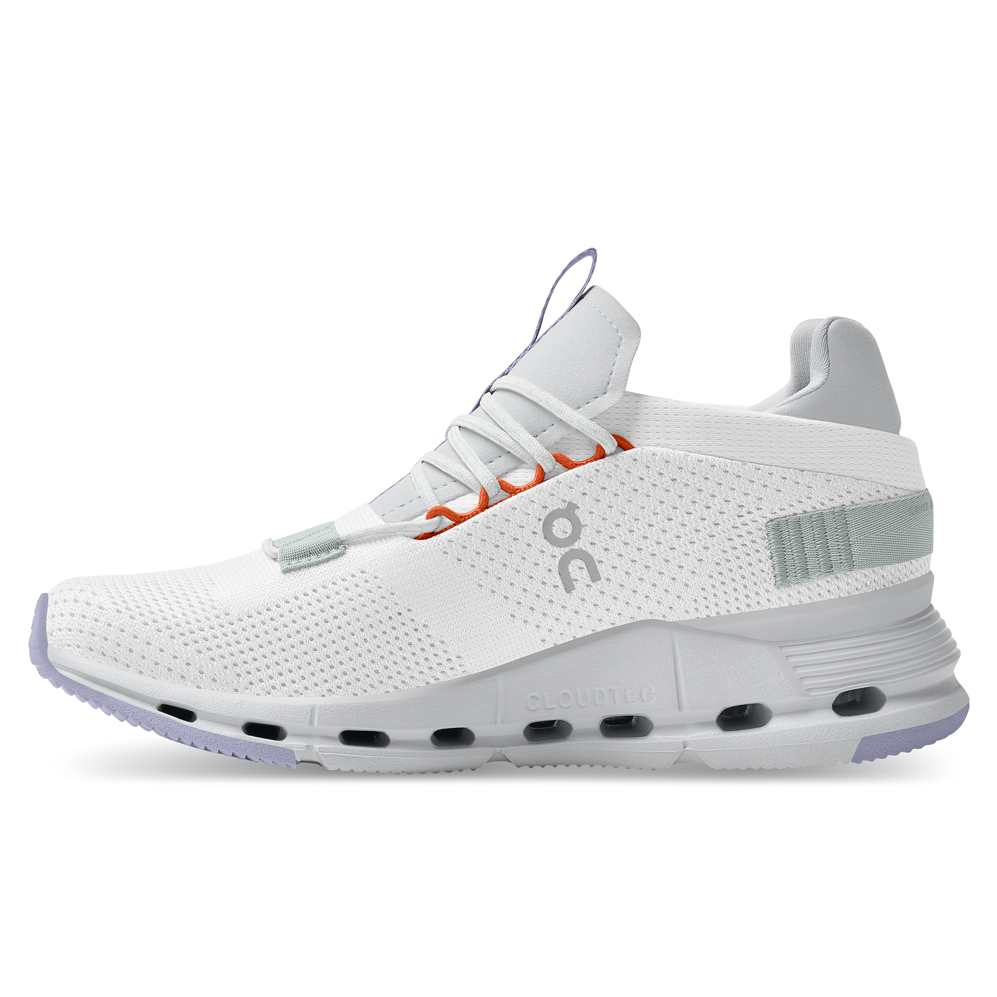 On Running Cloudnova White Glacier Grey Lavender (Women's)
