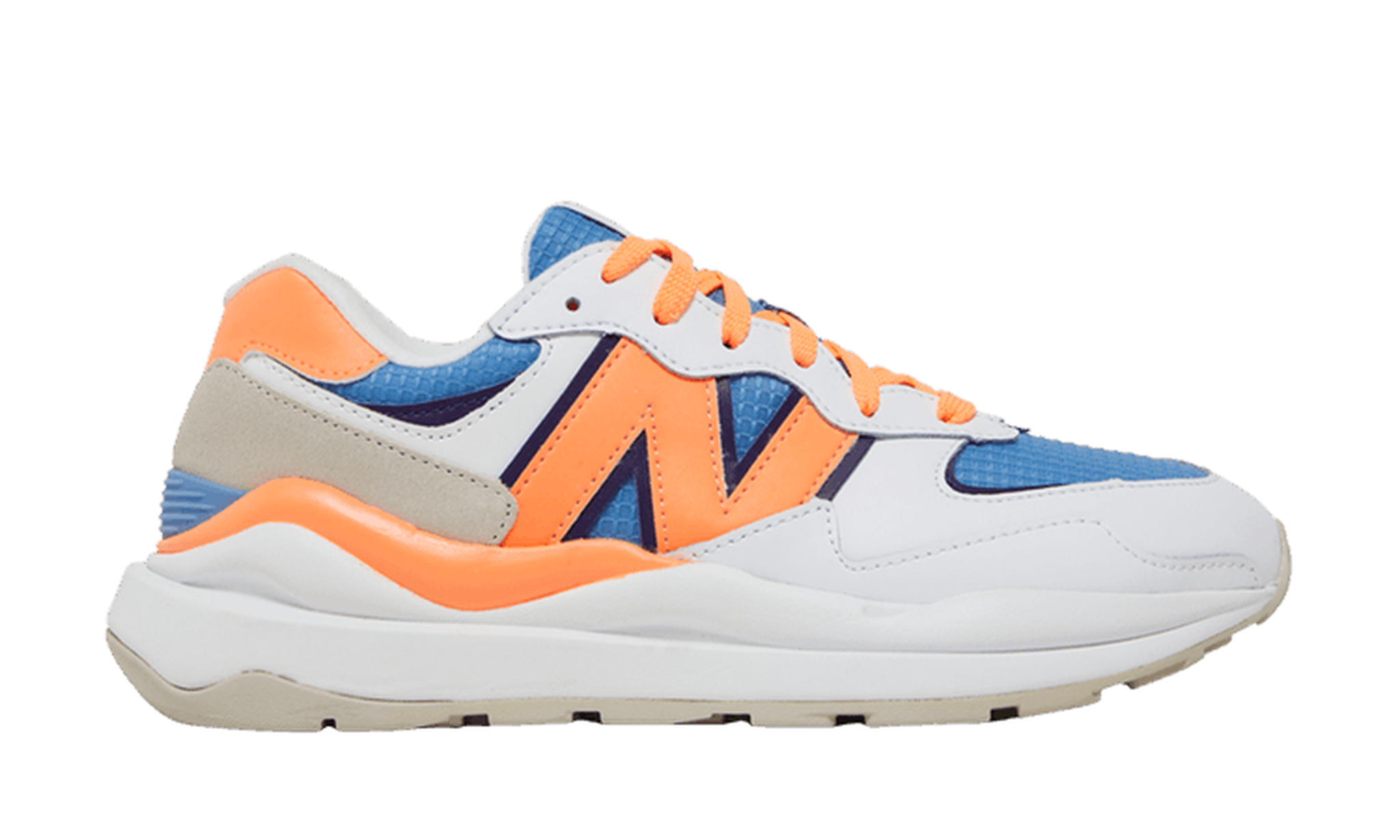 Wmns 57/40 'White Orange Stellar Blue'