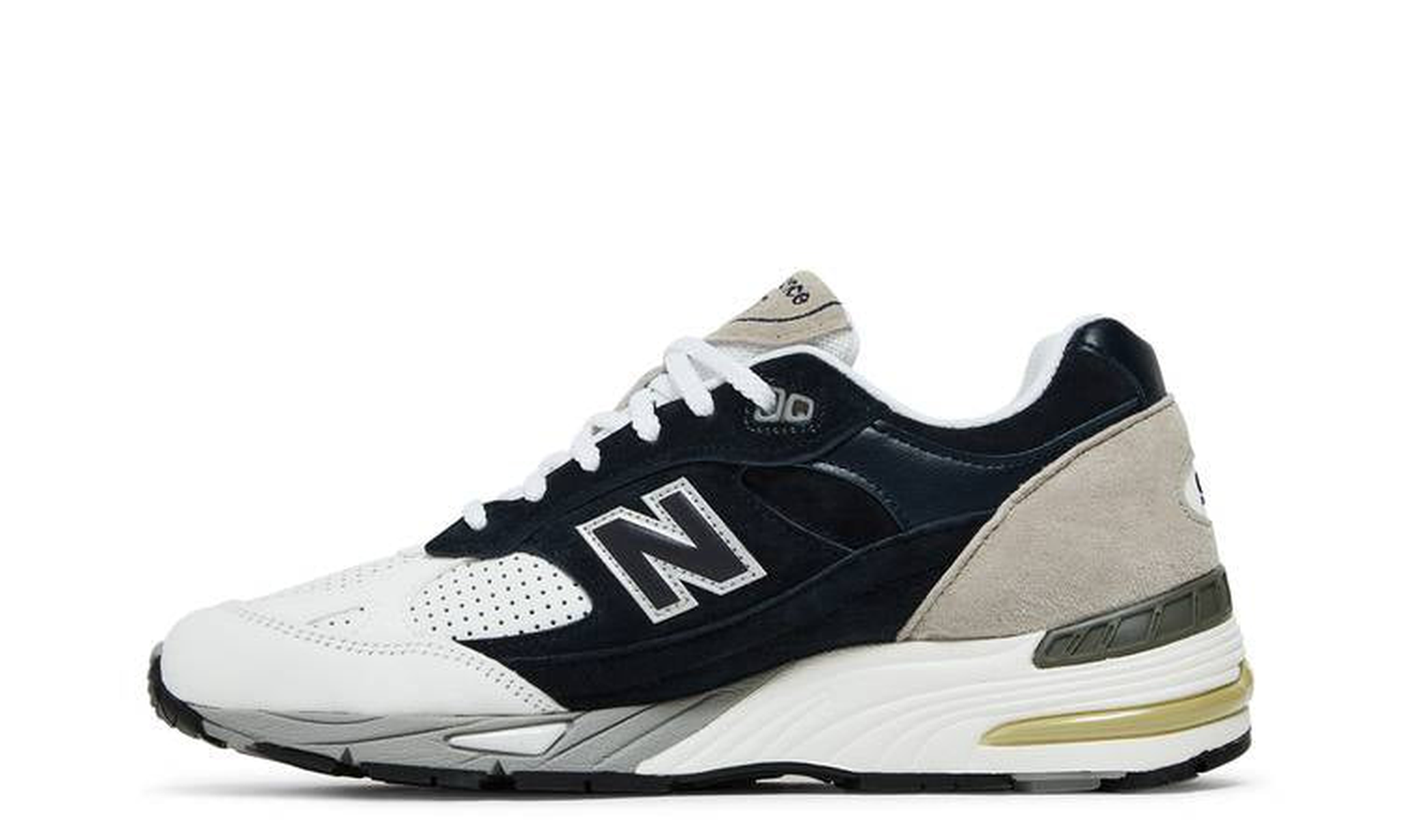 Sneakersnstuff x 991 Made in England 'Perforated Pack - Navy White'