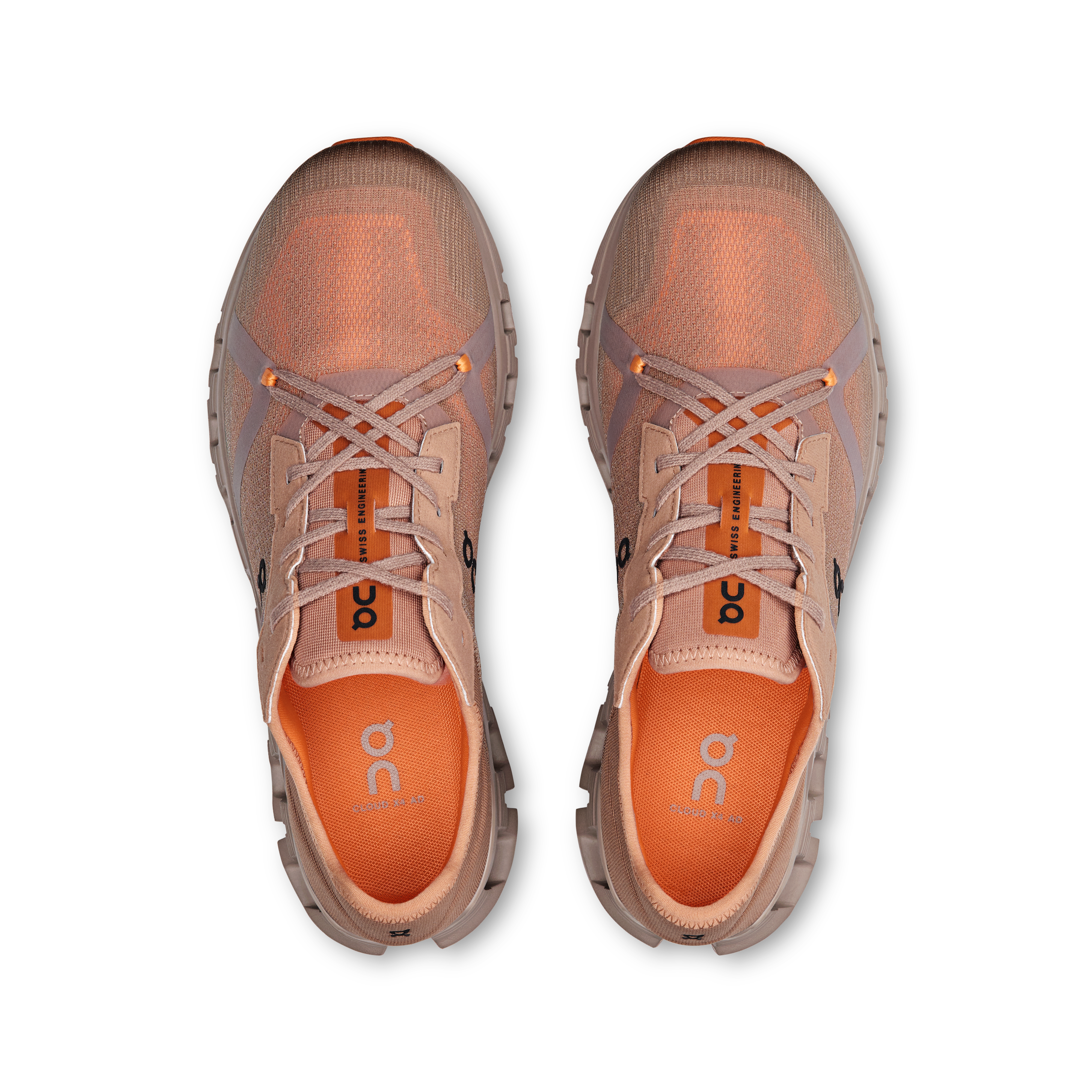 On Running Cloud X 4 AD Rosebrown Tangerine