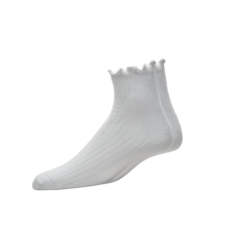 ProDry Fashion Quarter Women - White Scallop Top