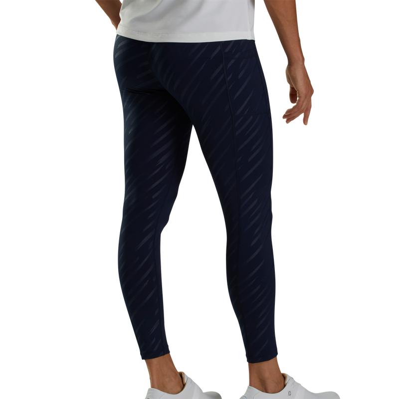 Embossed Leggings Women - Navy