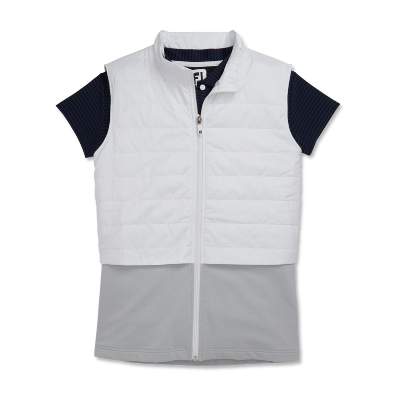 Layered Insulated Vest Women - White