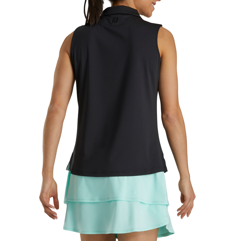 Solid Lisle Self Collar Women (Women's) - Black