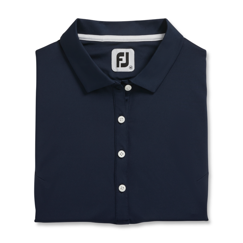 Solid Lisle Self Collar Women (Women's) - Navy