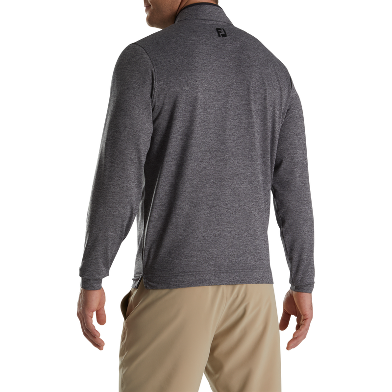 Lightweight Solid Mid-Layer - Heather Charcoal