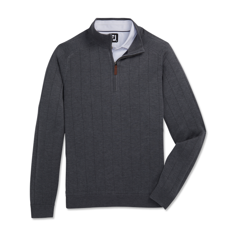 Drop Needle Pullover - Heather Charcoal