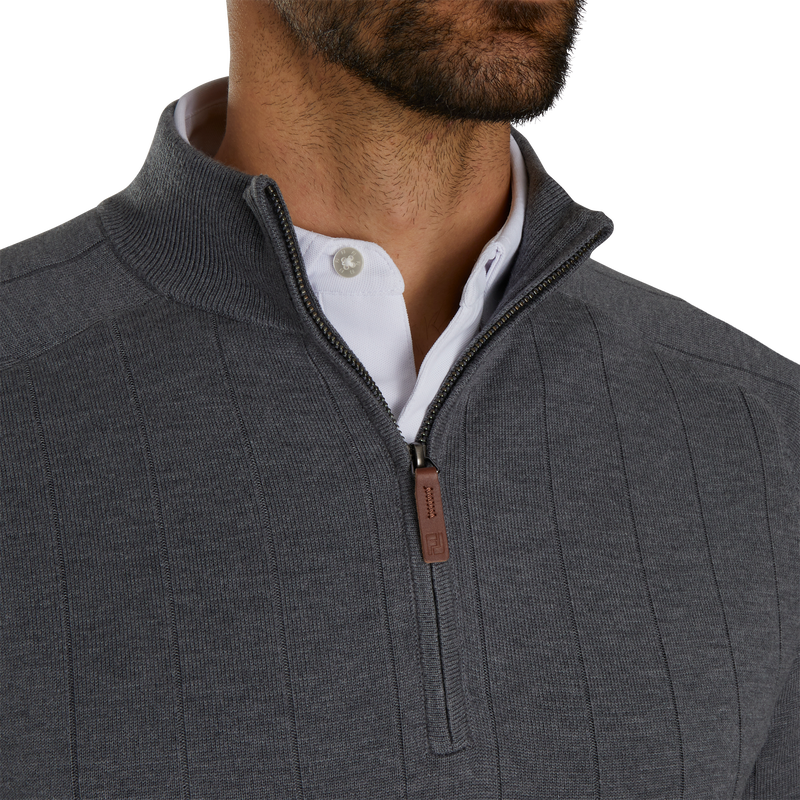 Drop Needle Pullover - Heather Charcoal