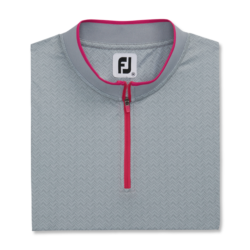 Quarter-Zip Sleeveless Shirt - Grey