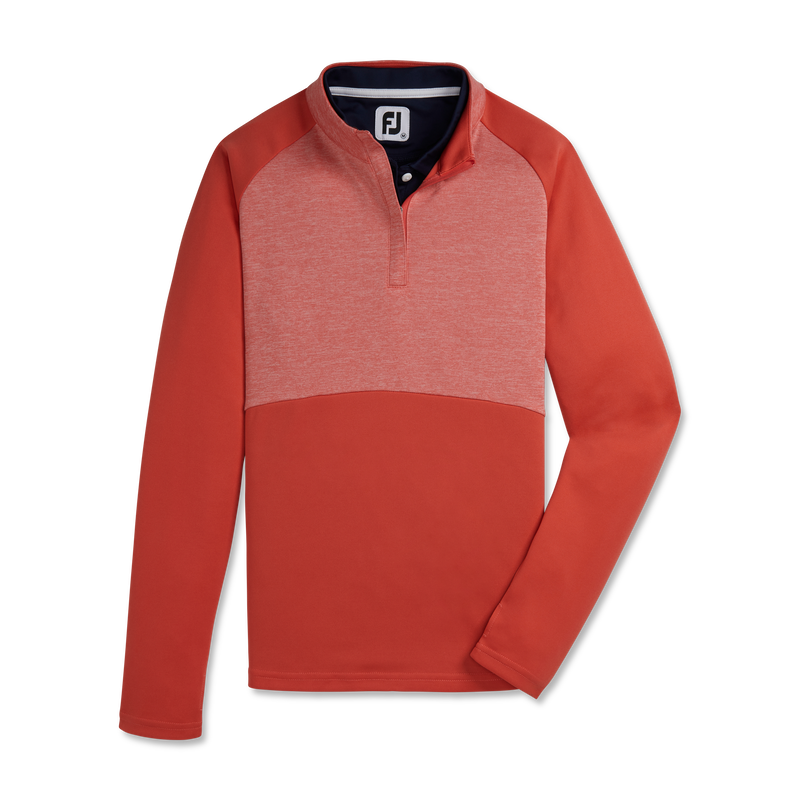 Heather Block Half-Zip Mid-Layer Women - Coral