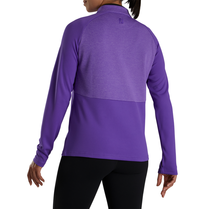 Heather Block Half-Zip Mid-Layer Women - Violet
