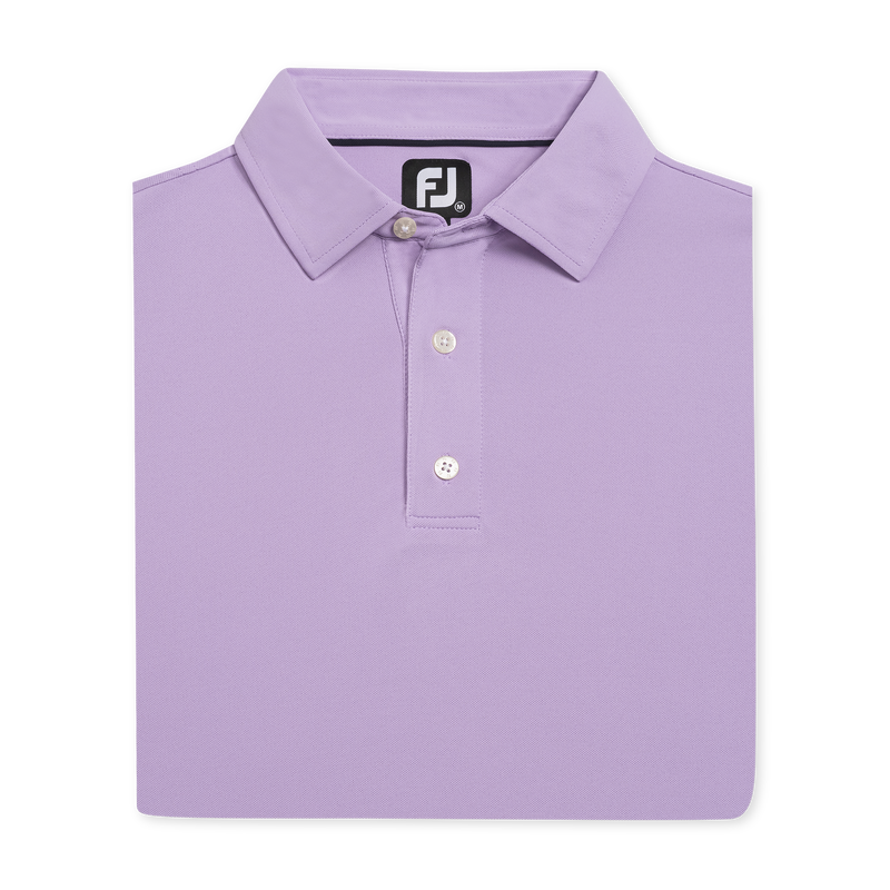 Performance Stretch Pique Solid Self Collar - Lavender