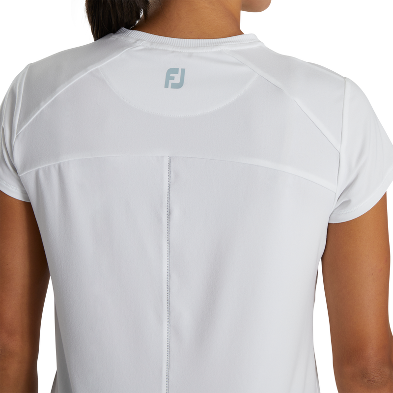 Short Sleeve Crew Neck Women (Women's) - White