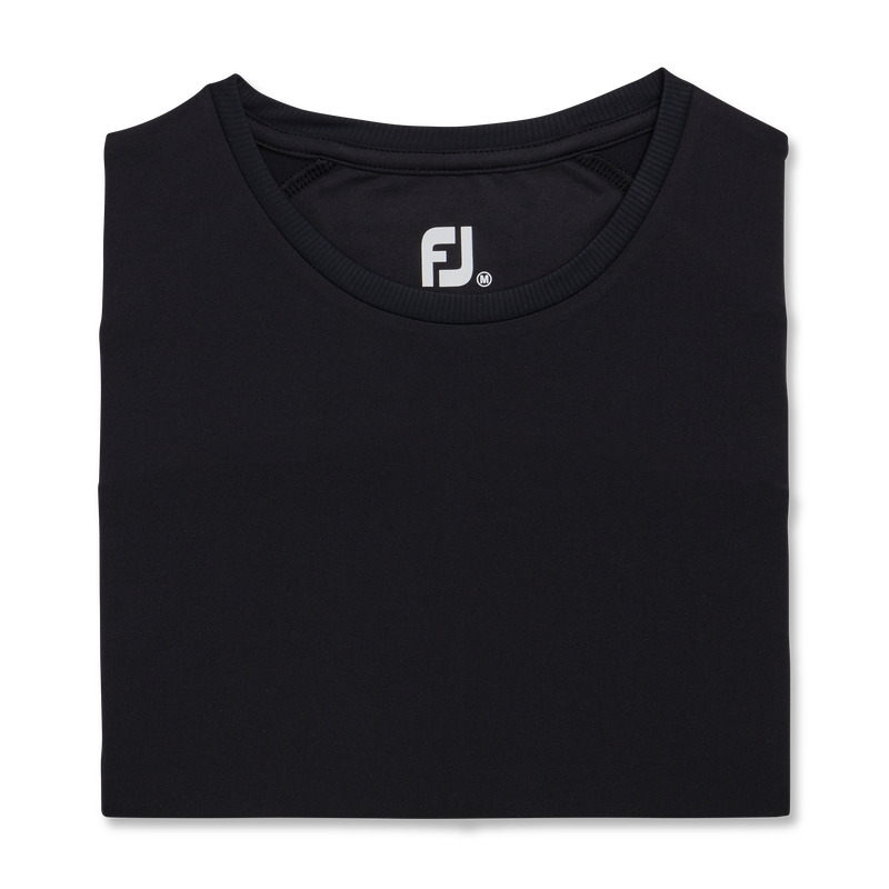 Short Sleeve Crew Neck Women (Women's) - Black