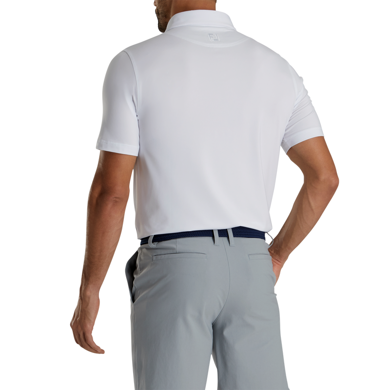 Athletic Fit Solid Lisle - White
