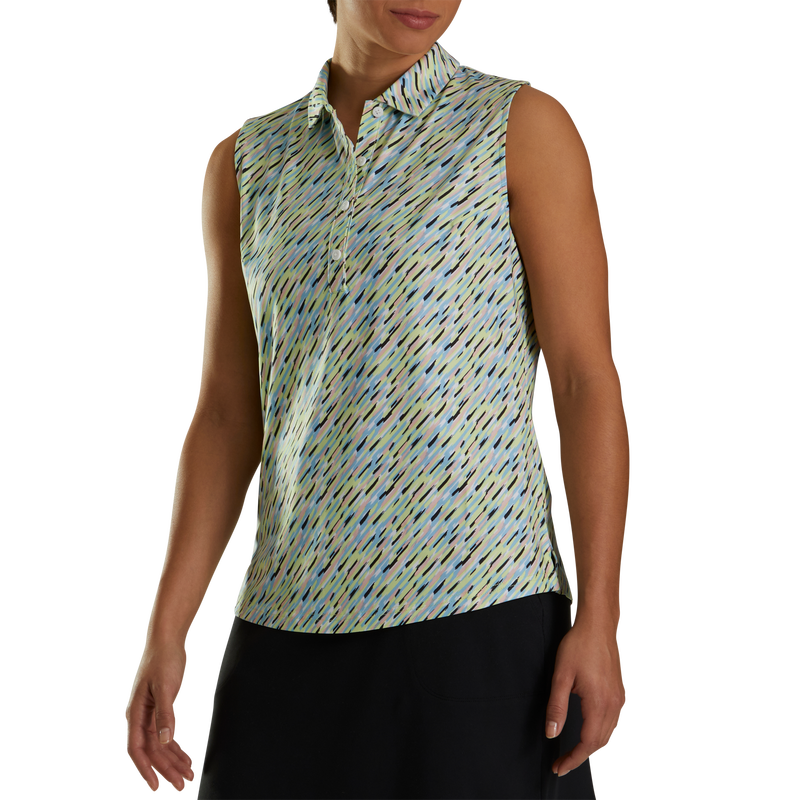 Solid Lisle Self Collar Women (Women's) - Black Multi-Color Print