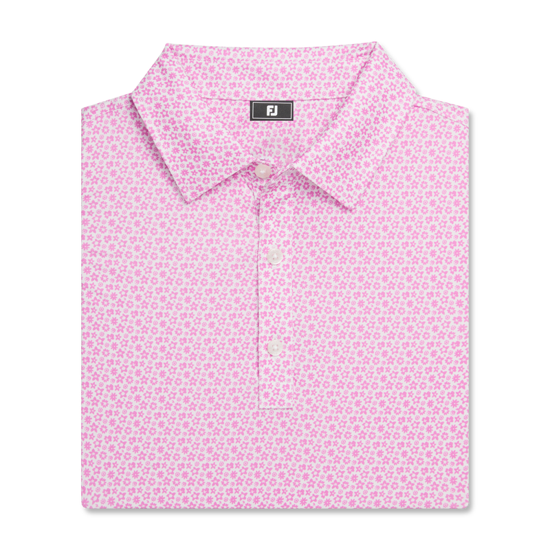 Floral Lisle - Rose / White