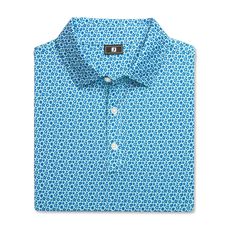Floral Lisle - Blue / Aqua