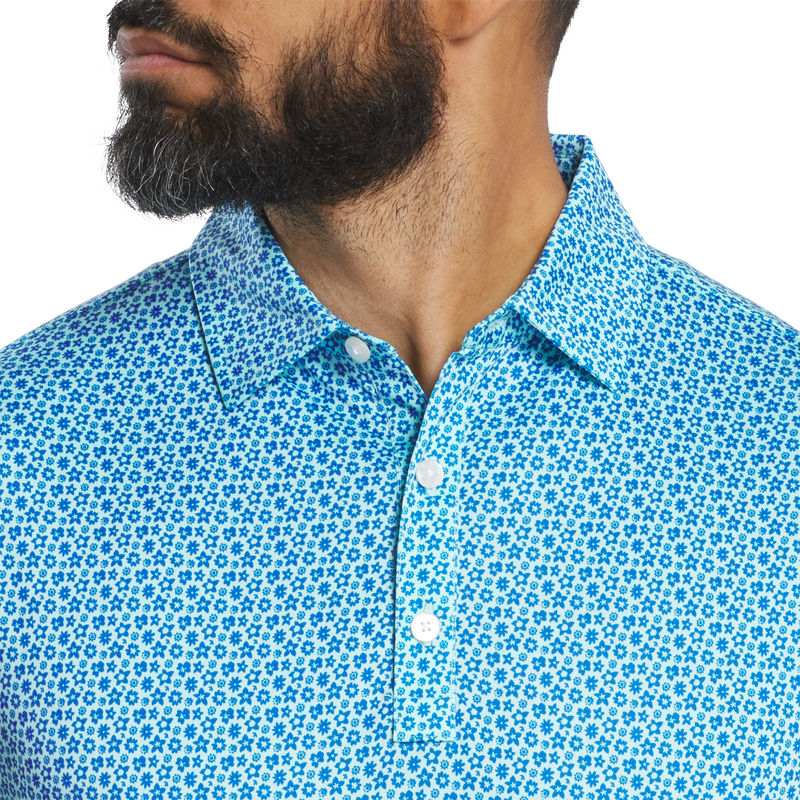 Floral Lisle - Blue / Aqua