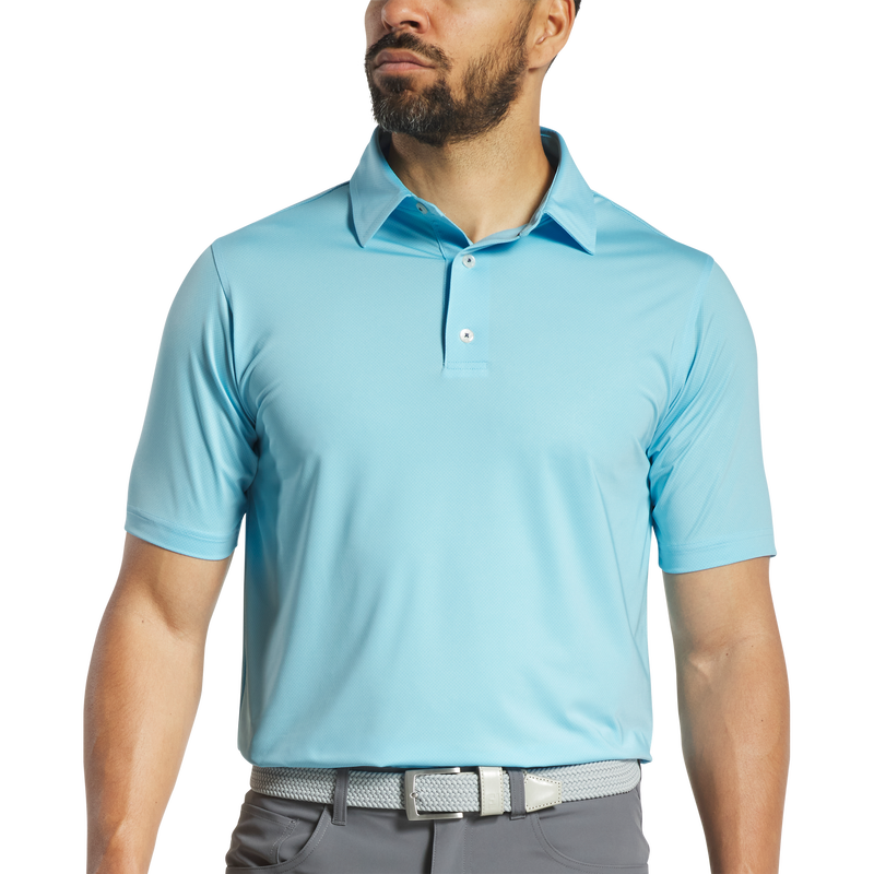 Tonal Dot Print Lisle - Light Blue
