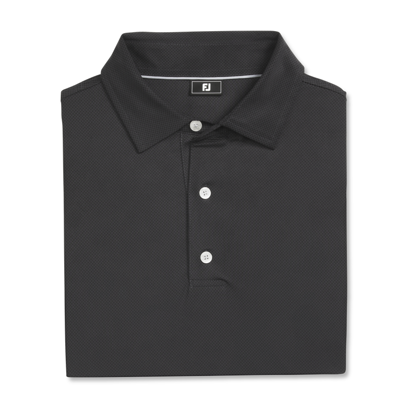 Tonal Dot Print Lisle - Black