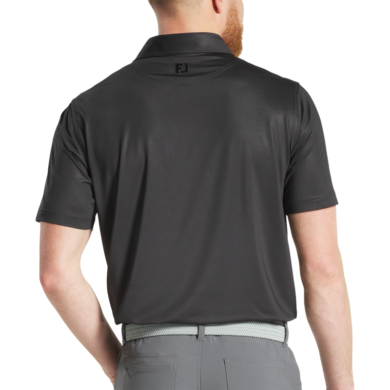 Tonal Dot Print Lisle - Black