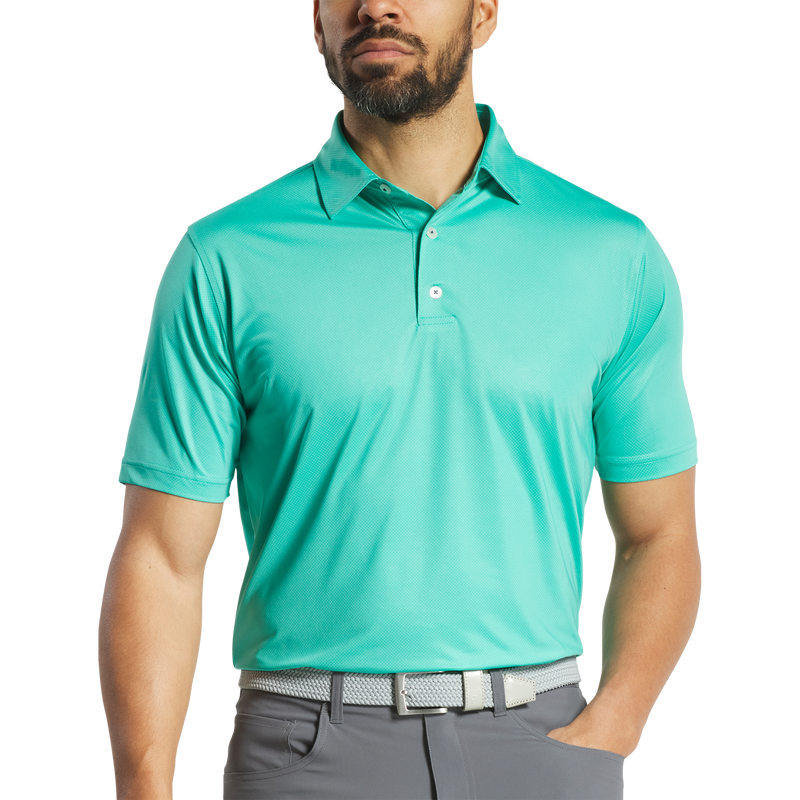 Tonal Dot Print Lisle - Emerald