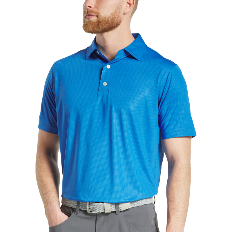 Tonal Dot Print Lisle - Royal