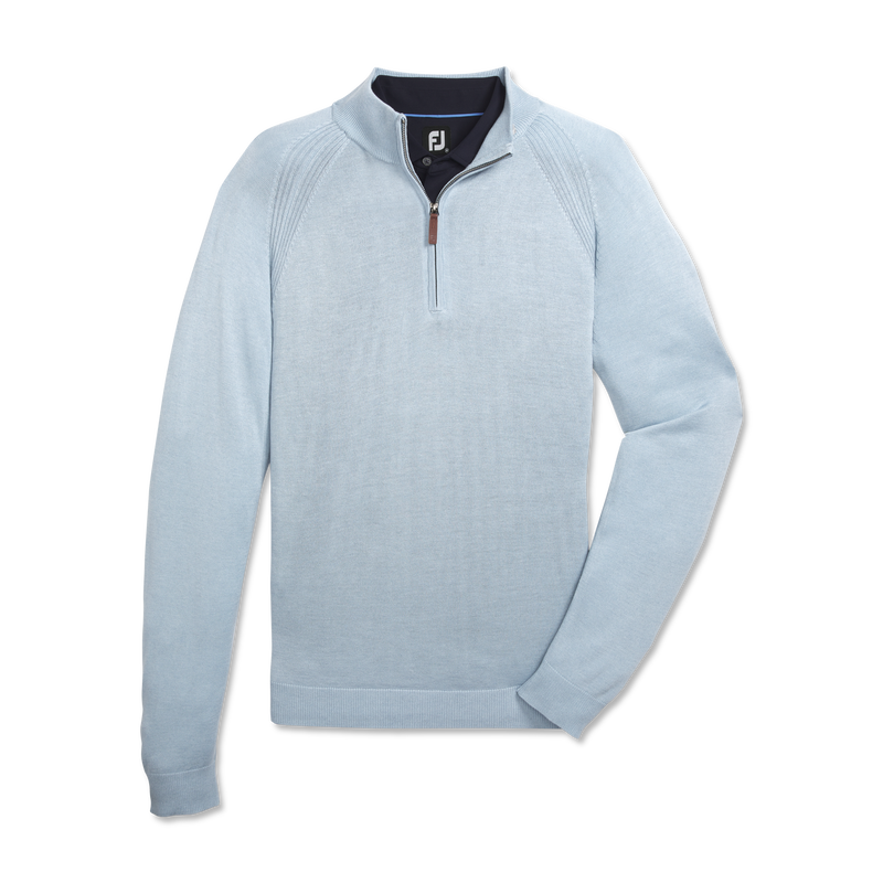 Half-Zip Sweater (Men's) - Heather Light Blue