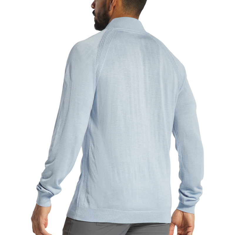 Half-Zip Sweater (Men's) - Heather Light Blue