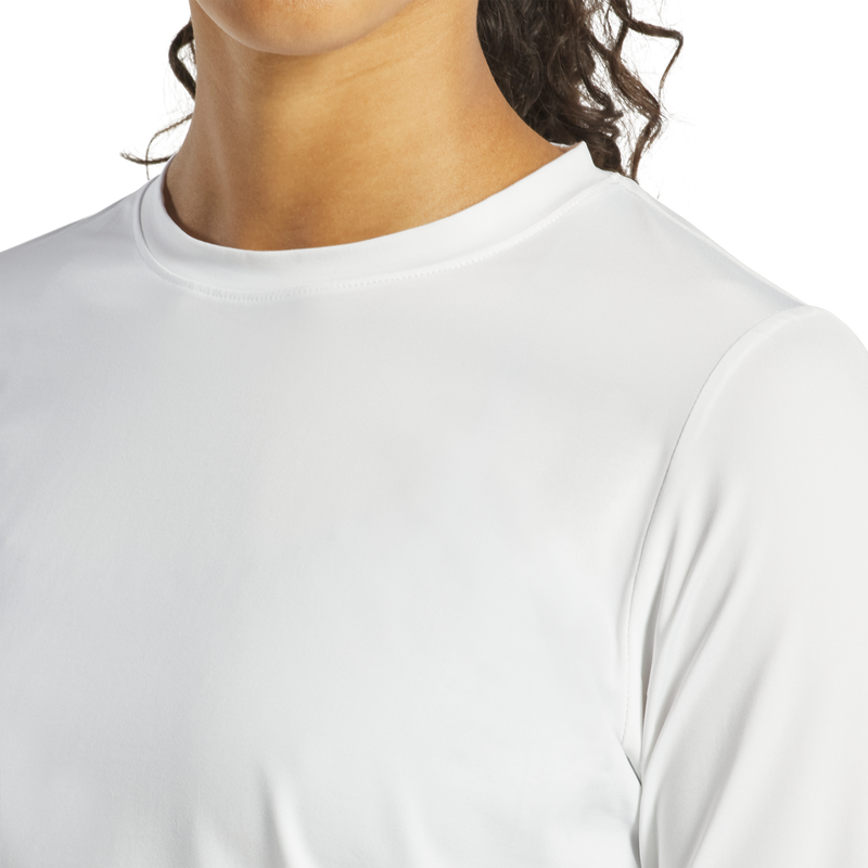 Long Sleeve Sun Protection Crew Neck Women - White