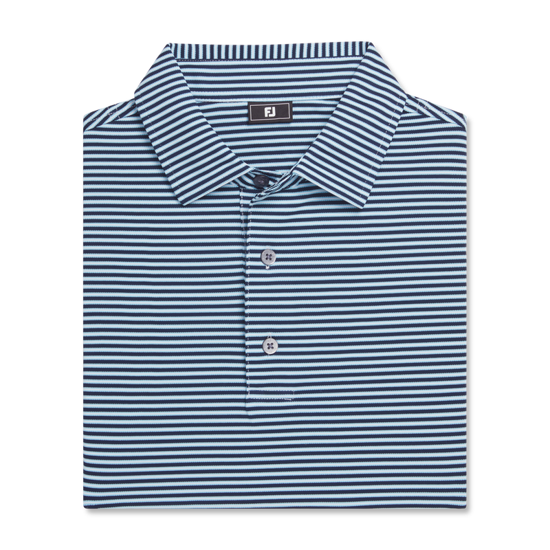 Multi-Stripe Pique - Navy / Light Blue / White