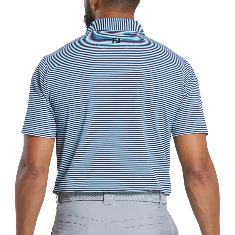 Multi-Stripe Pique - Navy / Light Blue / White