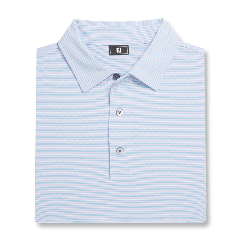 Multi-Stripe Pique - Lavender / Blue / White