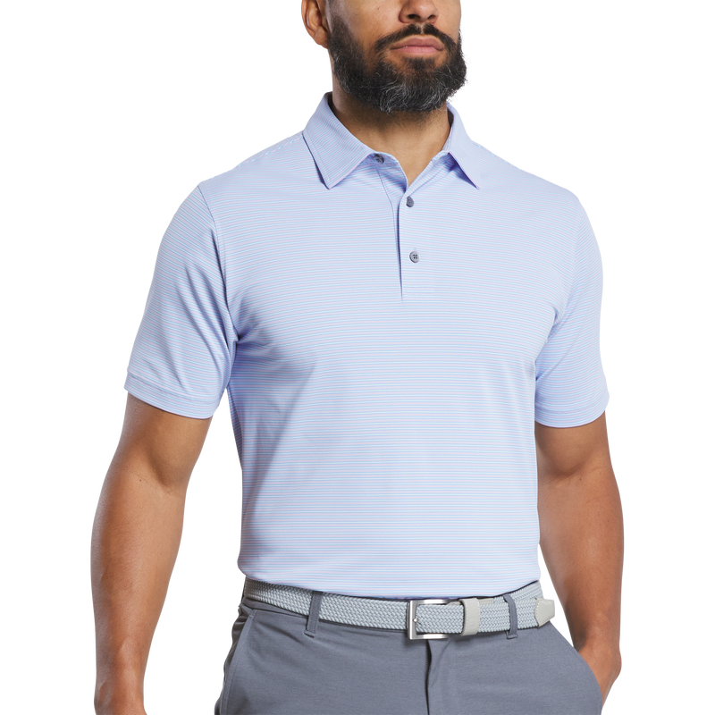 Multi-Stripe Pique - Lavender / Blue / White
