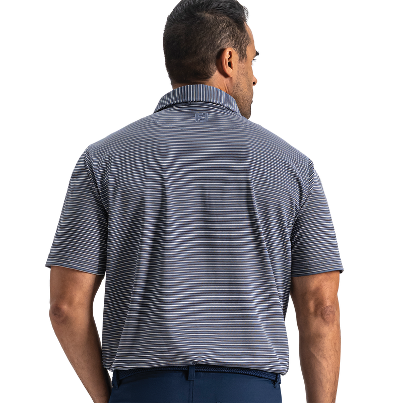 Multi-Stripe Pique - Charcoal / Black / White