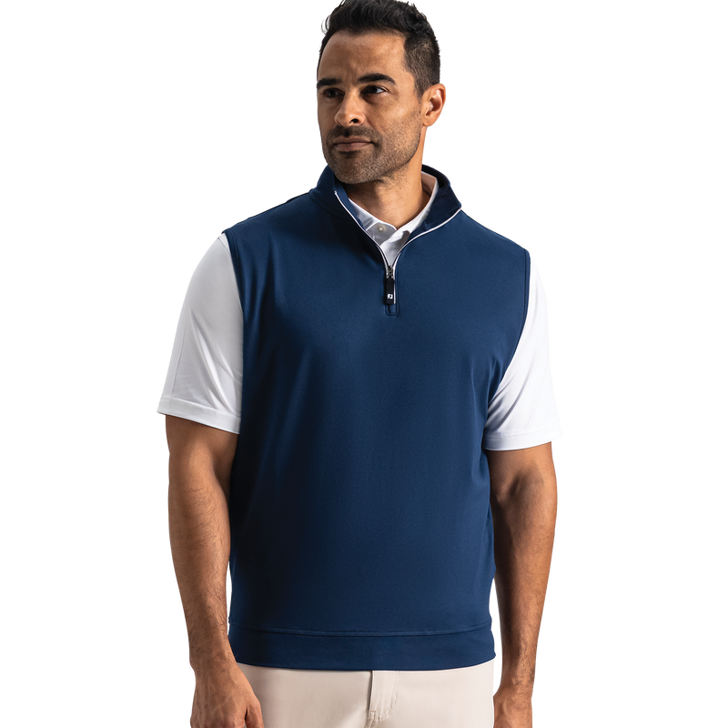 Approach Quarter-Zip Vest - Navy