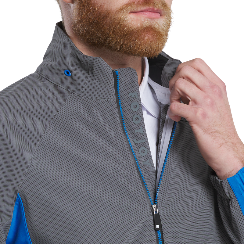 HydroTour Rain Jacket - Charcoal / Blue