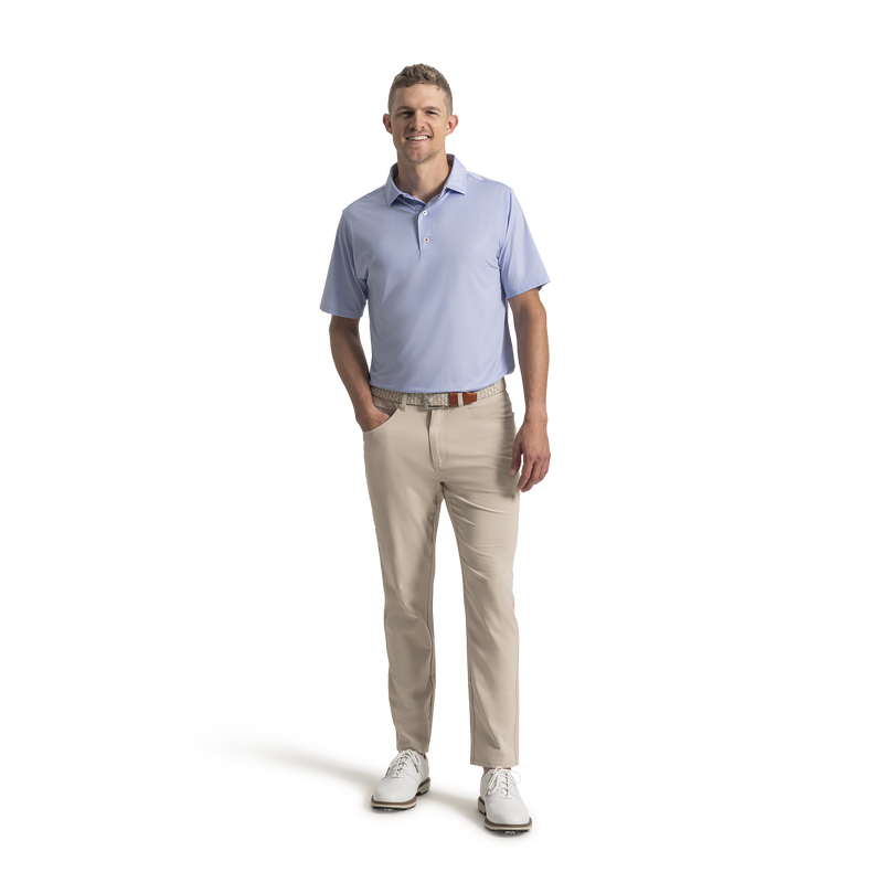 Tonal Dot Print Lisle - Periwinkle